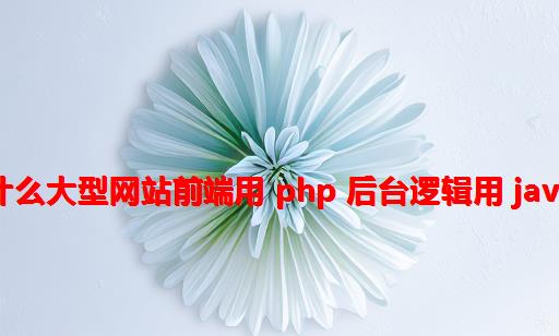 为什么大型网站前端用 PHP 后台逻辑用 JAVA？